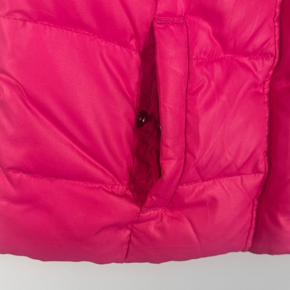 Abercrombie & Fitch Down Feather Blend Bright Pink Sleeveless Puffer Small Vest - Picture 8 of 11